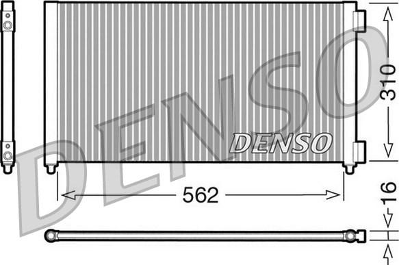 Denso DCN09102 - Кондензатор, климатизация vvparts.bg