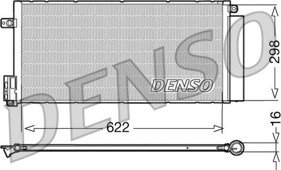 Denso DCN09110 - Кондензатор, климатизация vvparts.bg