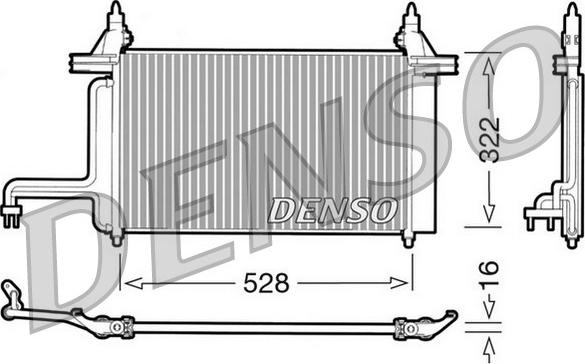 Denso DCN09130 - Кондензатор, климатизация vvparts.bg