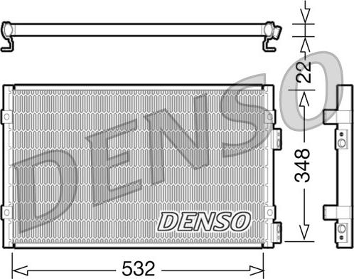 Denso DCN06002 - Кондензатор, климатизация vvparts.bg