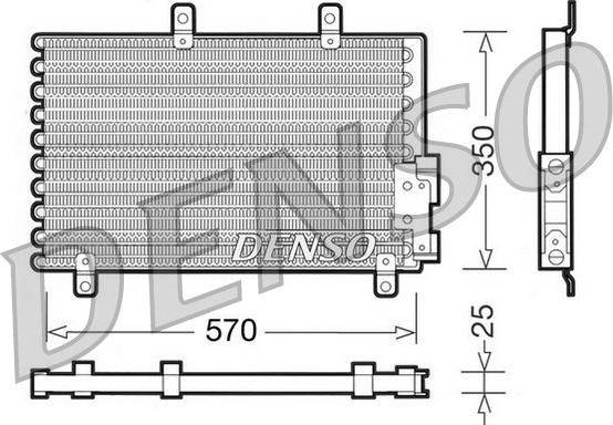 Denso DCN01001 - Кондензатор, климатизация vvparts.bg