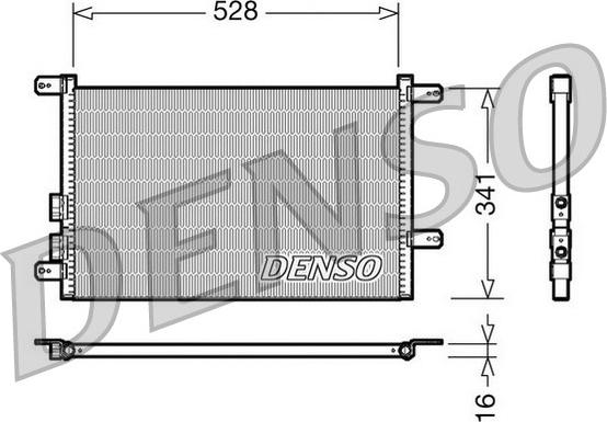 Denso DCN01003 - Кондензатор, климатизация vvparts.bg