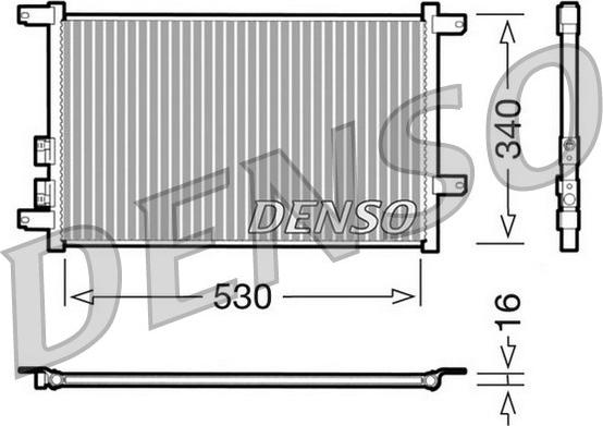 Denso DCN01011 - Кондензатор, климатизация vvparts.bg