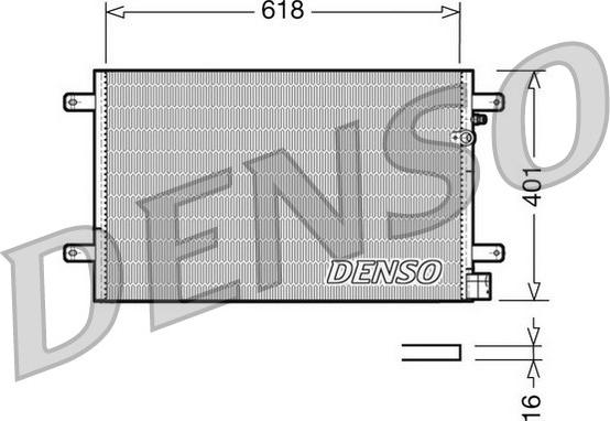 Denso DCN02006 - Кондензатор, климатизация vvparts.bg