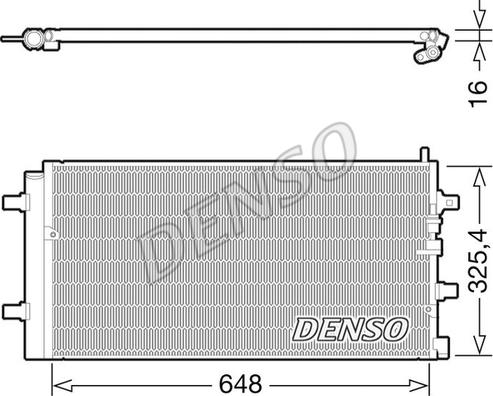 Denso DCN02002 - Кондензатор, климатизация vvparts.bg