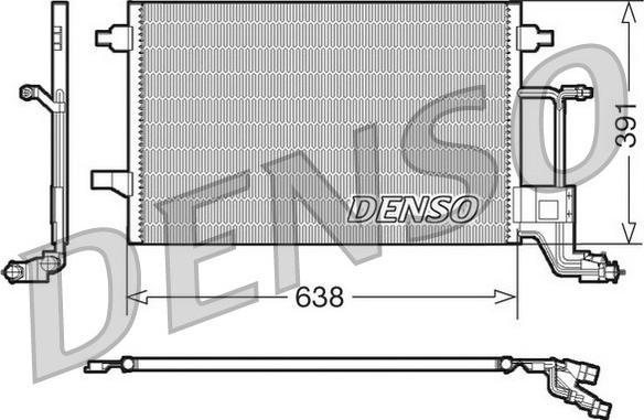 Denso DCN02014 - Кондензатор, климатизация vvparts.bg