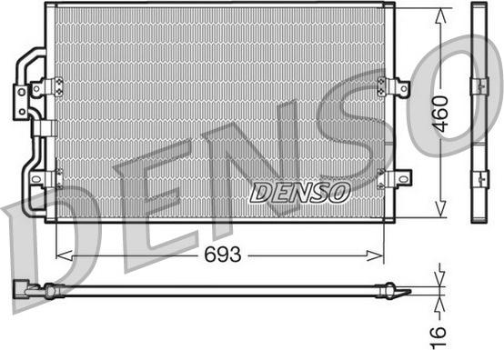 Denso DCN07040 - Кондензатор, климатизация vvparts.bg