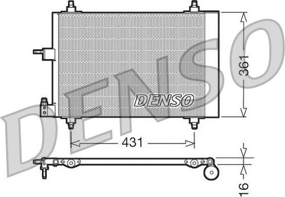 Denso DCN07009 - Кондензатор, климатизация vvparts.bg