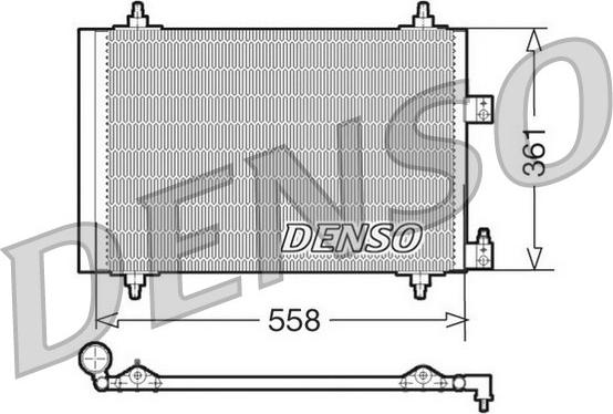 Denso DCN07005 - Кондензатор, климатизация vvparts.bg
