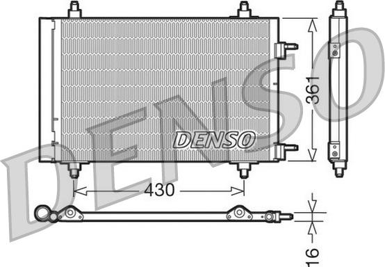 Denso DCN07019 - Кондензатор, климатизация vvparts.bg
