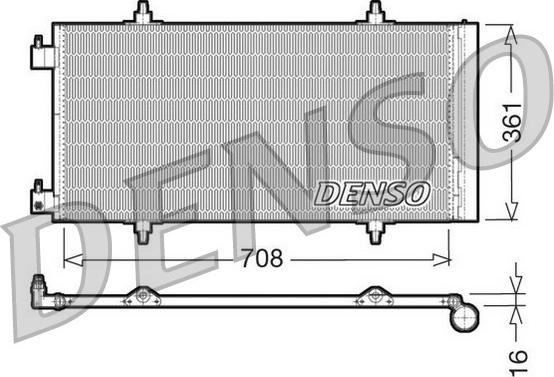 Denso DCN07011 - Кондензатор, климатизация vvparts.bg