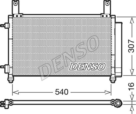 Denso DCN15004 - Кондензатор, климатизация vvparts.bg