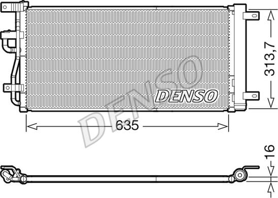 Denso DCN15007 - Кондензатор, климатизация vvparts.bg