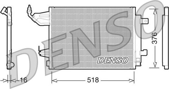 Denso DCN16001 - Кондензатор, климатизация vvparts.bg