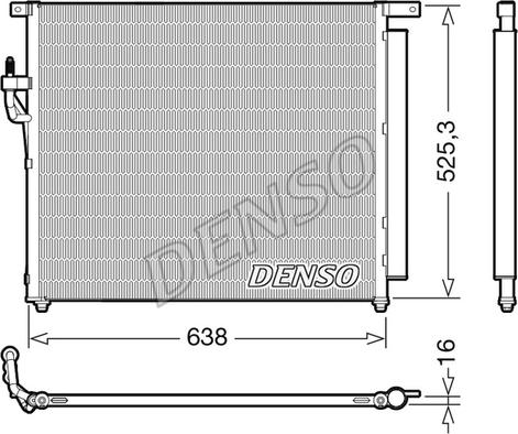 Denso DCN10049 - Кондензатор, климатизация vvparts.bg