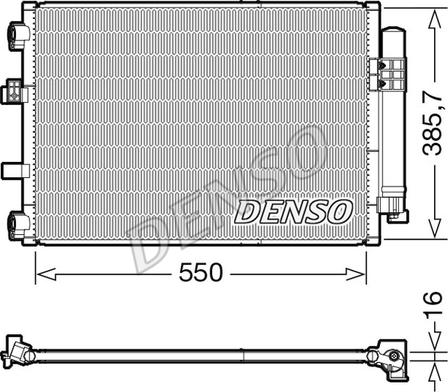 Denso DCN10043 - Кондензатор, климатизация vvparts.bg