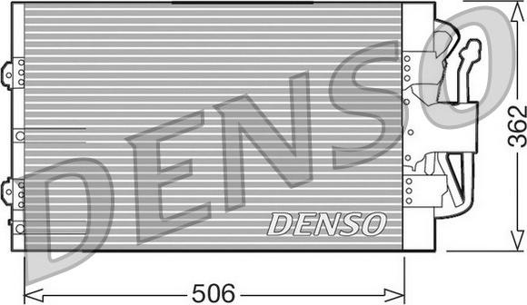 Denso DCN10004 - Кондензатор, климатизация vvparts.bg