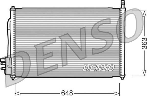 Denso DCN10006 - Кондензатор, климатизация vvparts.bg