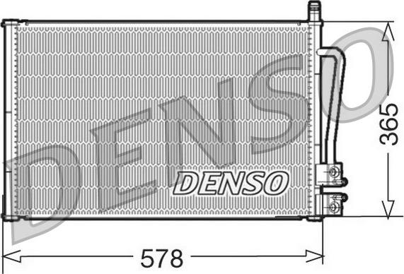 Denso DCN10008 - Кондензатор, климатизация vvparts.bg