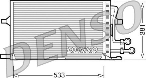 Denso DCN10003 - Кондензатор, климатизация vvparts.bg