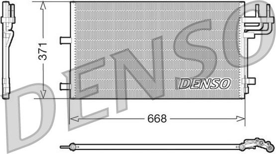 Denso DCN10007 - Кондензатор, климатизация vvparts.bg