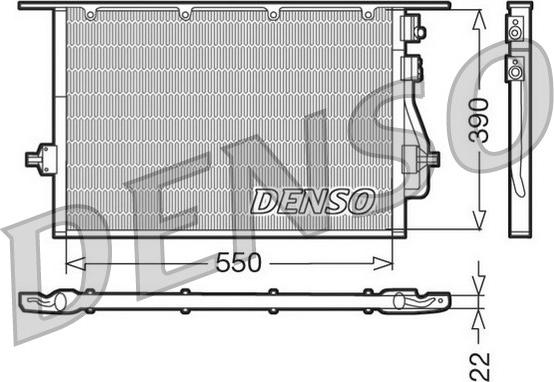 Denso DCN10014 - Кондензатор, климатизация vvparts.bg