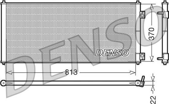 Denso DCN10018 - Кондензатор, климатизация vvparts.bg