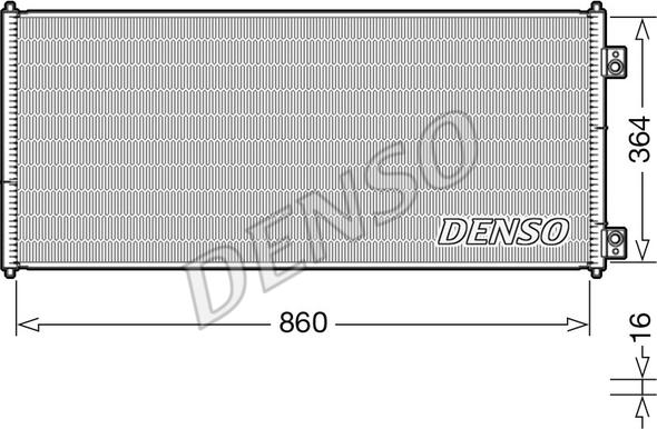 Denso DCN10032 - Кондензатор, климатизация vvparts.bg