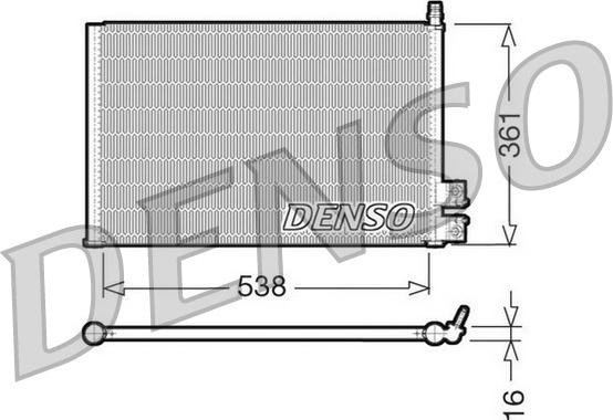 Denso DCN10021 - Кондензатор, климатизация vvparts.bg