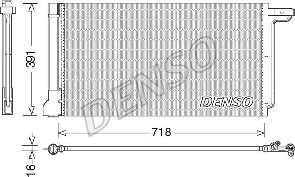 Denso DCN10028 - Кондензатор, климатизация vvparts.bg