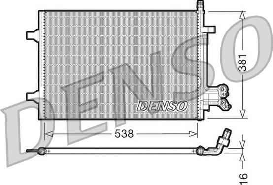 Denso DCN10022 - Кондензатор, климатизация vvparts.bg