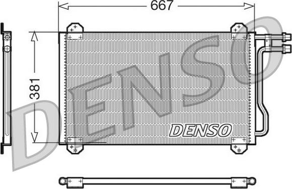 Denso DCN17055 - Кондензатор, климатизация vvparts.bg