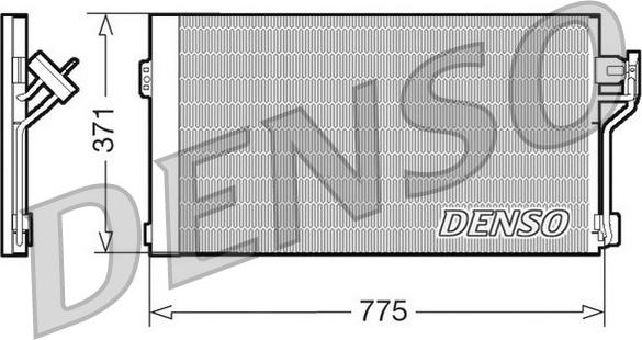 Denso DCN17050 - Кондензатор, климатизация vvparts.bg