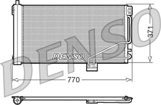 Denso DCN17014 - Кондензатор, климатизация vvparts.bg