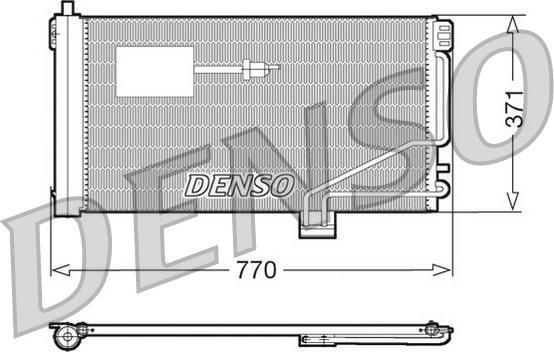 Denso DCN17015 - Кондензатор, климатизация vvparts.bg