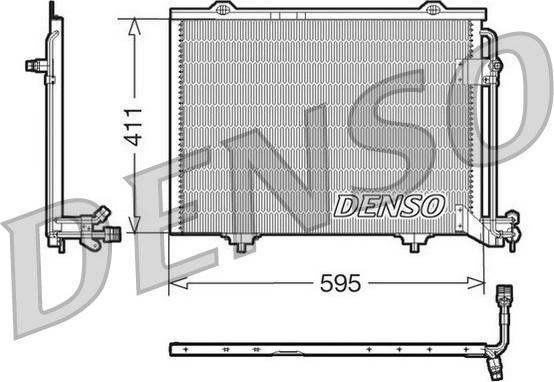 Denso DCN17011 - Кондензатор, климатизация vvparts.bg