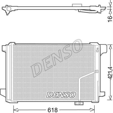 Denso DCN17035 - Кондензатор, климатизация vvparts.bg