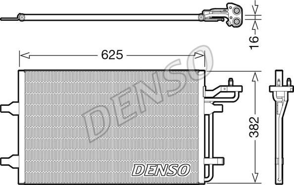 Denso DCN33009 - Кондензатор, климатизация vvparts.bg