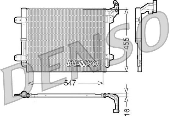 Denso DCN32062 - Кондензатор, климатизация vvparts.bg