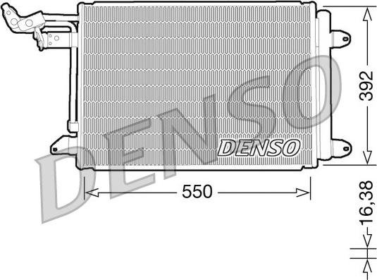 Denso DCN32002 - Кондензатор, климатизация vvparts.bg