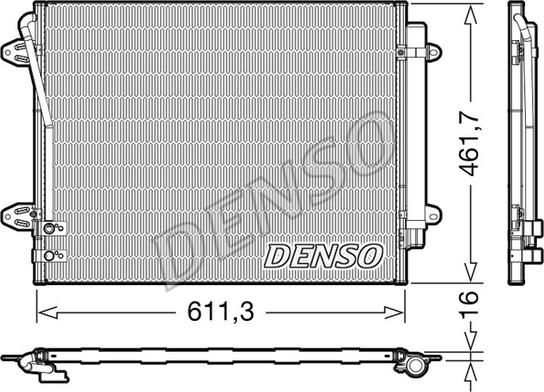 Denso DCN32012 - Кондензатор, климатизация vvparts.bg