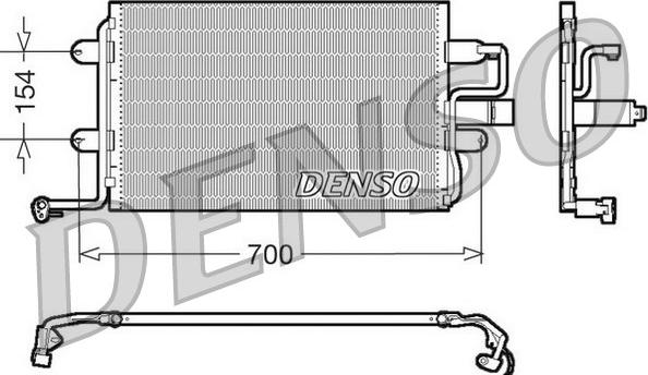 Denso DCN32017 - Кондензатор, климатизация vvparts.bg