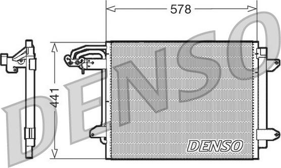 Denso DCN32030 - Кондензатор, климатизация vvparts.bg