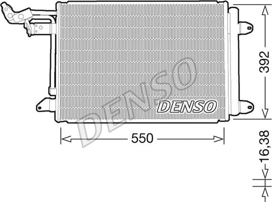 Denso DCN32032 - Кондензатор, климатизация vvparts.bg