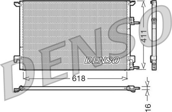 Denso DCN25001 - Кондензатор, климатизация vvparts.bg