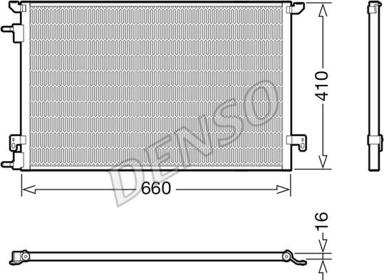 Denso DCN20045 - Кондензатор, климатизация vvparts.bg