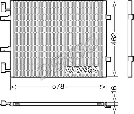 Denso DCN20041 - Кондензатор, климатизация vvparts.bg