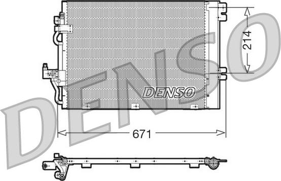 Denso DCN20009 - Кондензатор, климатизация vvparts.bg