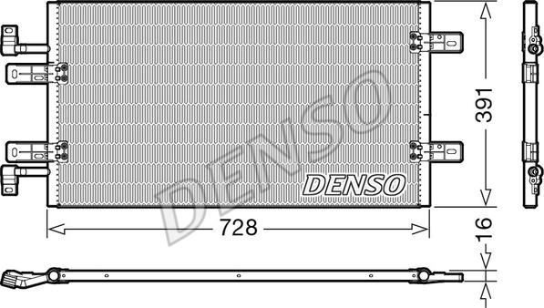 Denso DCN20019 - Кондензатор, климатизация vvparts.bg