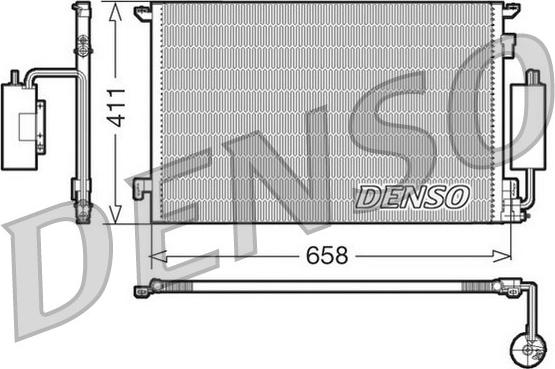 Denso DCN20034 - Кондензатор, климатизация vvparts.bg